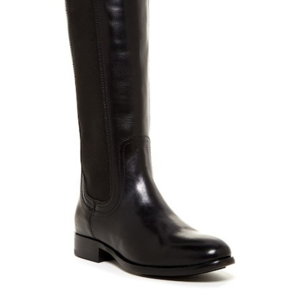 Frye Lindsay Gore Tall Black Riding Boots size 6.5